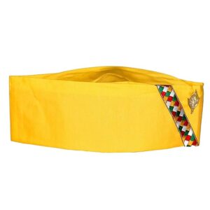 Yellow Tweed Premium Woolen Uttarakhand Pahadi Topi (Modi Cap Style)