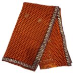 Traditional Uttarakhandi Pichhoda | Handcrafted Yellow-Orange Dupatta for Kumauni & Garhwali Women
